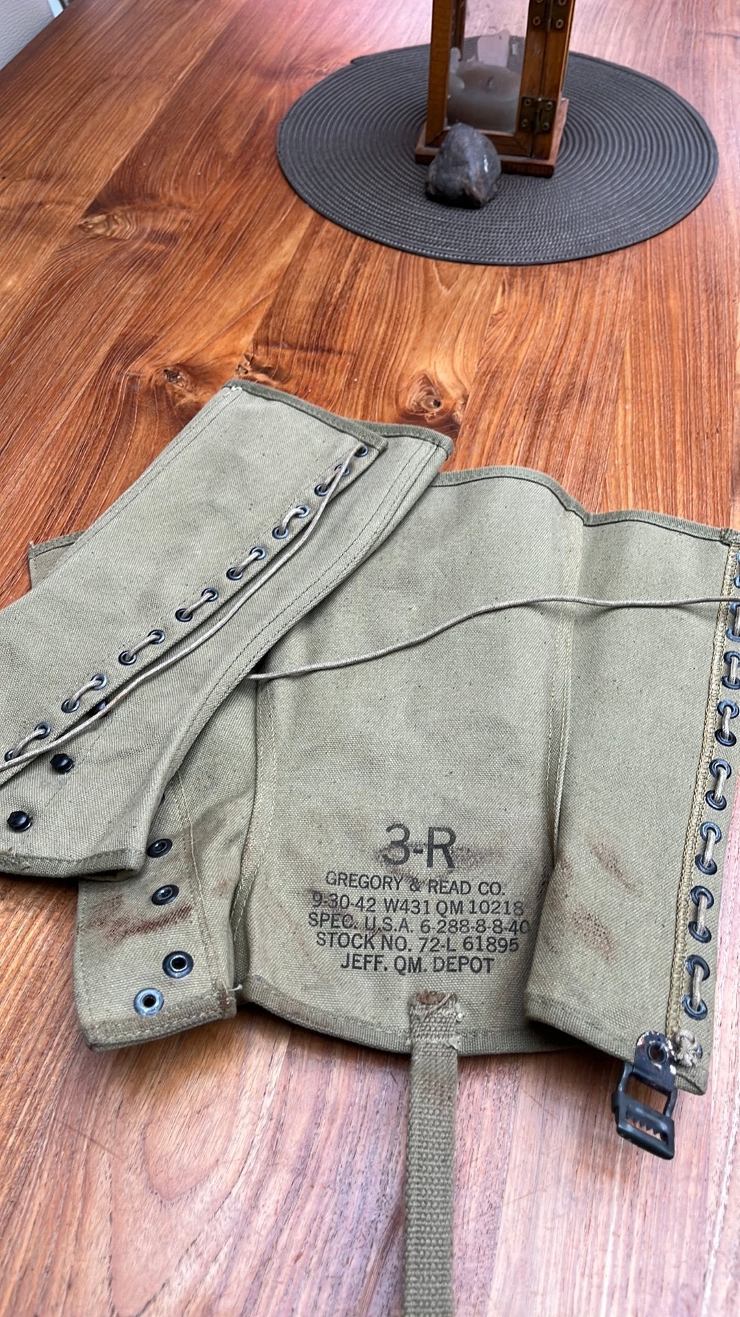 Paire de guêtres US 1942  originale, Verzamelen, Ophalen of Verzenden