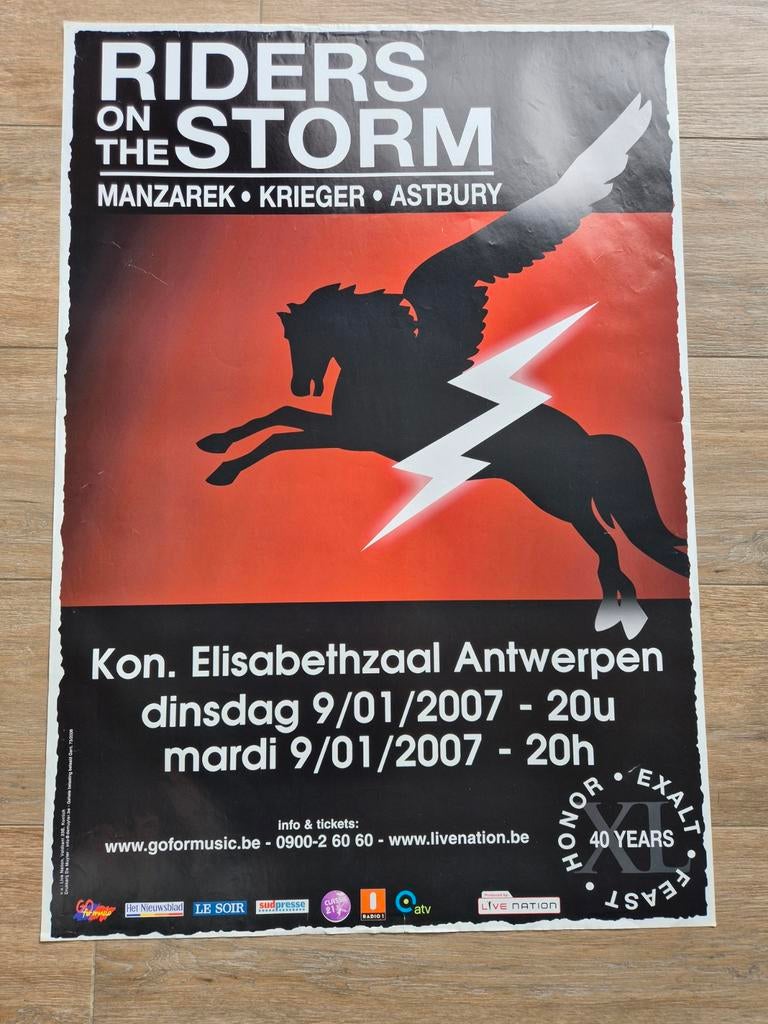 Affiche du concert Riders on the Storm 2007, Enlèvement ou Envoi