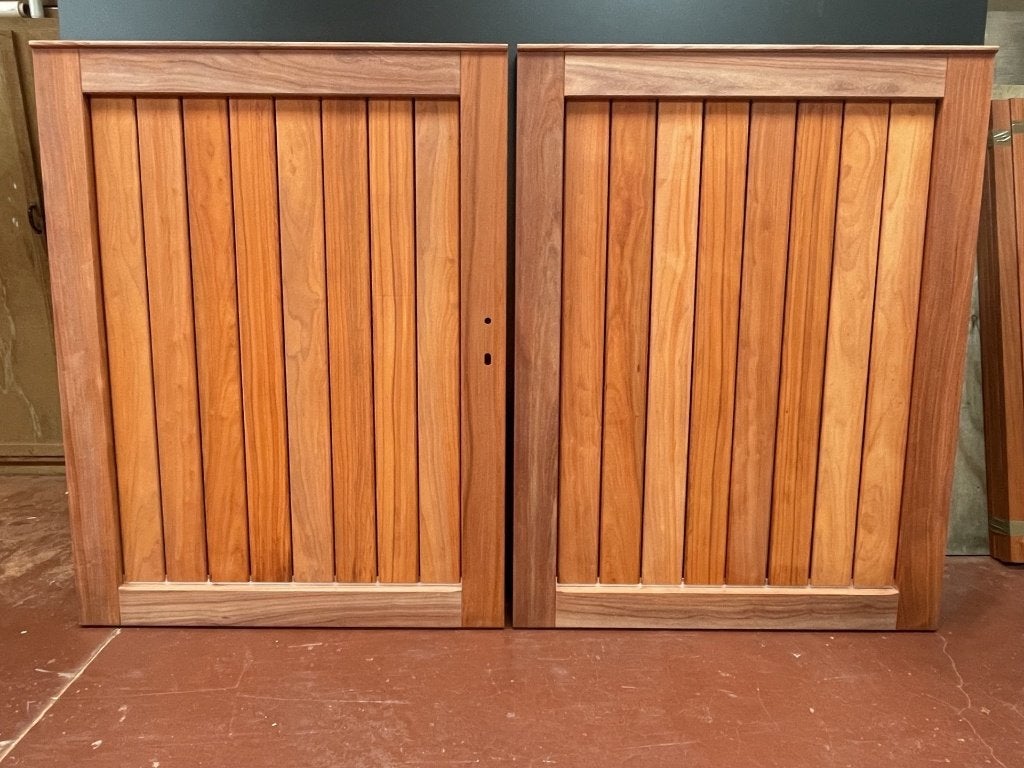 Tuinpoort padouk, 300 cm, stevigste op de markt!, Ophalen, Nieuw, 150 tot 200 cm, Hout