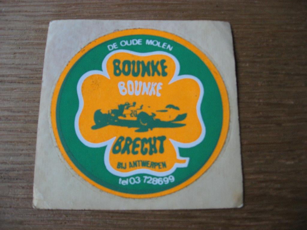 De Oude Molen Bounke Bounke Brecht Vintage Sticker, Verzamelen, Ophalen of Verzenden, Nieuw, Overige typen