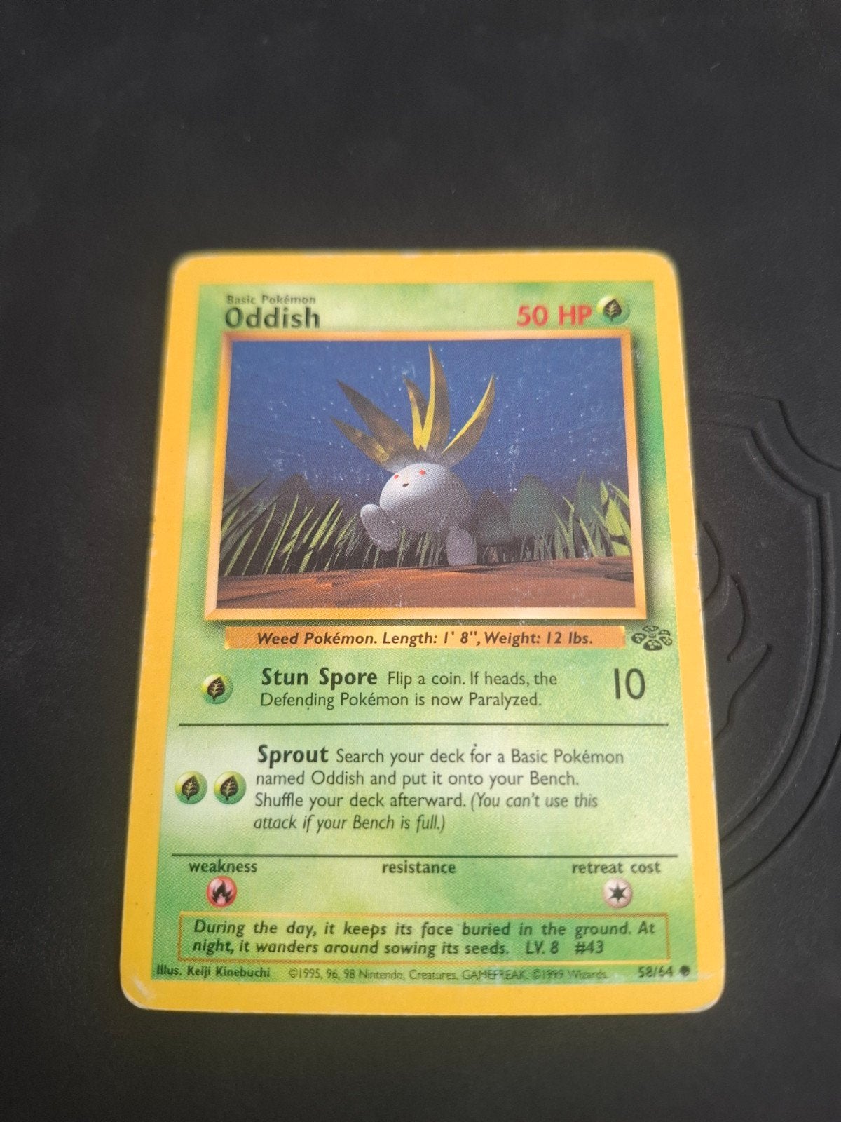 Ensemble Pokémon Map Oddish 58/64 Jungle LV.8, Enlèvement ou Envoi