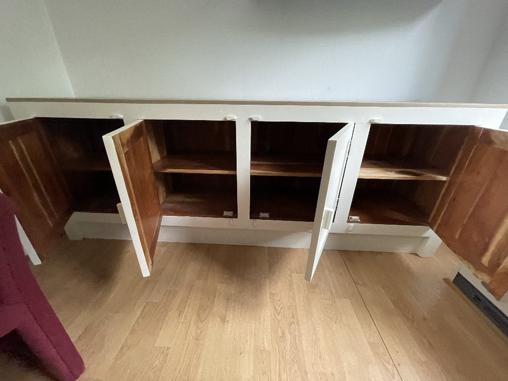 Dressoir & salontafel samen, Ophalen, Gebruikt, Grenenhout