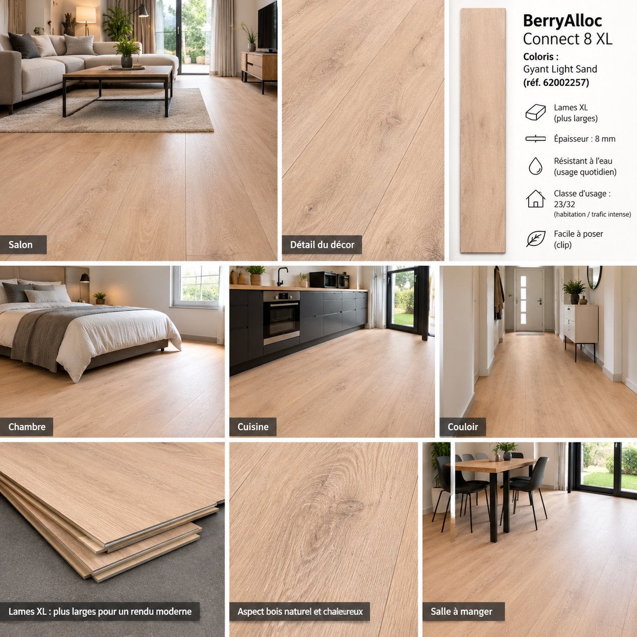 Parquets stratifié, Enlèvement, Comme neuf, Parquet