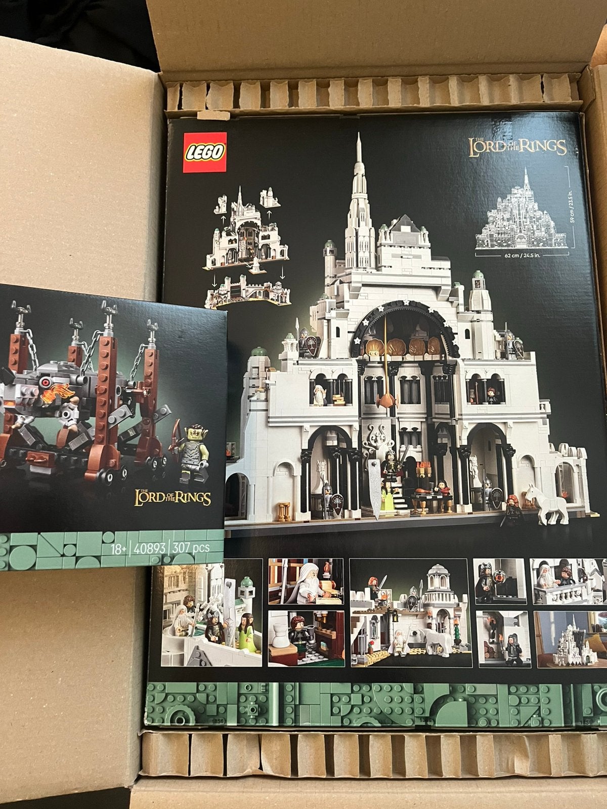 Lego lord of the rings minas tirith + GWP grond, Ophalen, Compleet, Lego, Nieuw