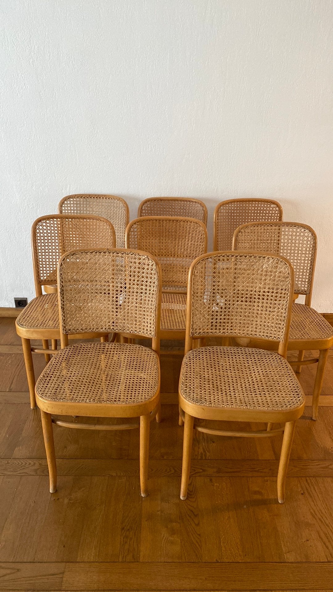 8 stoelen stijl Thonet, Ophalen, Gebruikt, Bruin, Thonet