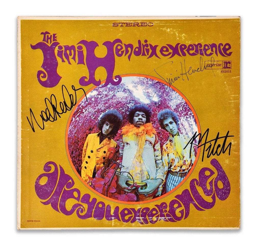 JIMI HENDRIX Fully Signed Are You Experienced LP 1966-1970, Verzamelen, Ophalen of Verzenden, Gebruikt, Cd of Plaat, Gesigneerd