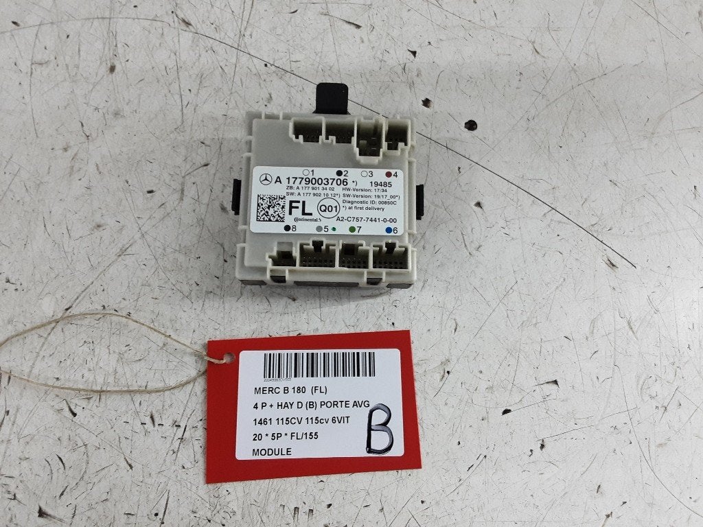 UNITE ELECTRONIQUE Mercedes-Benz B (W247) (A1779003706), Mercedes-Benz, Mevr. I. Hauben, Utilisé, Rue de l'Espoir 34 34
4030  GRIVEGNÉE, BE