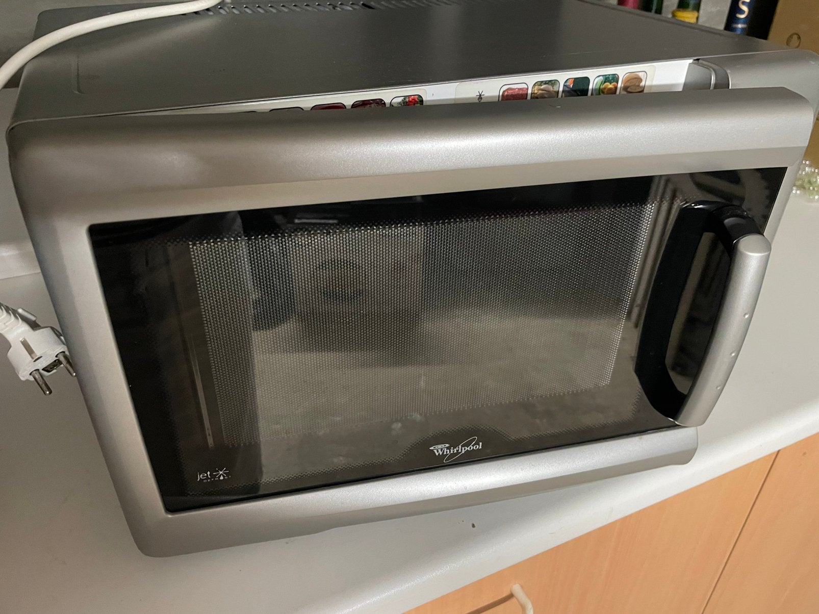 Whirlpool microgolfoven, Elektronische apparatuur, Microgolfovens, Ophalen, Gebruikt, Microgolfoven, 45 tot 60 cm