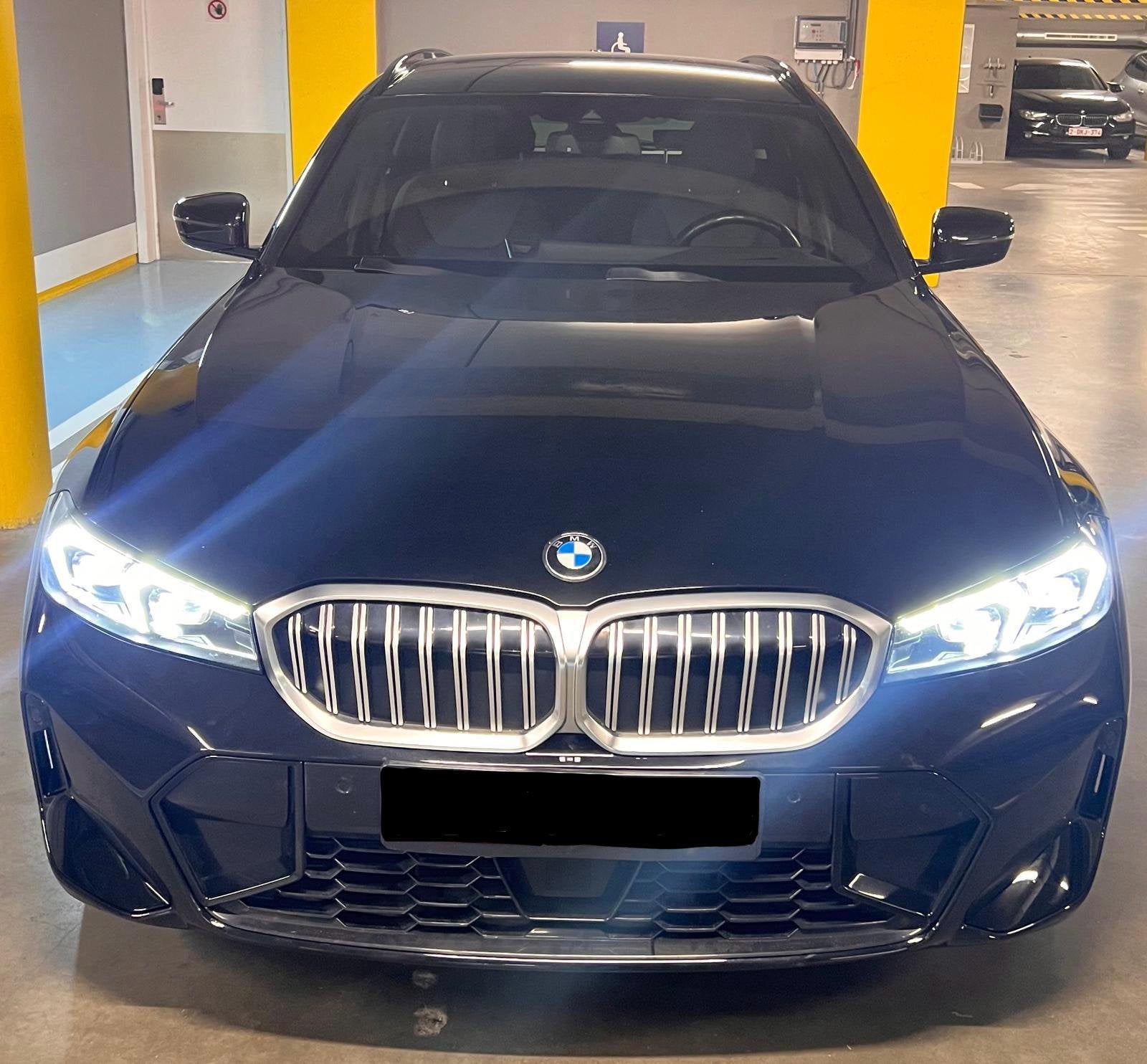 BMW 320d Pack M, Cuir, Entretenue par le concessionnaire, Noir, 5 portes