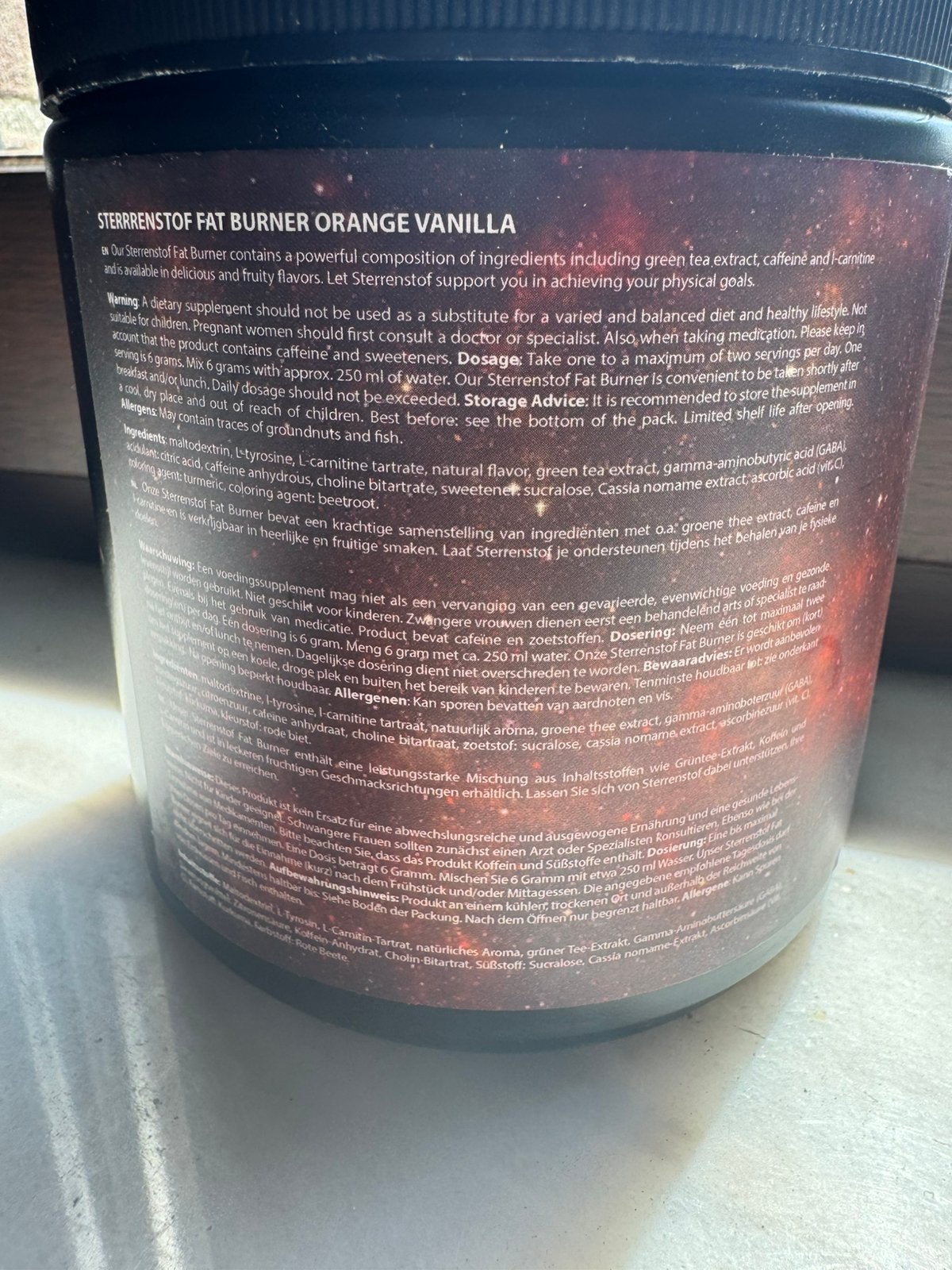 Pre-Workout / - Orange Vanilla, Sport en Fitness, Overige Sport en Fitness, Ophalen of Verzenden, Zo goed als nieuw
