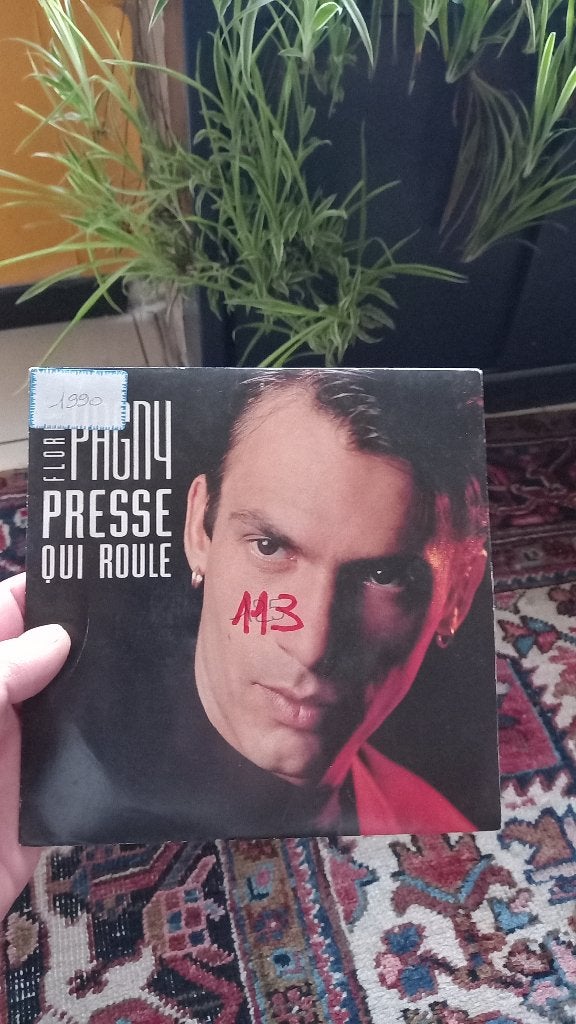 vinyl (45T) florent pagny "presse qui roule", Enlèvement, Comme neuf, Pop