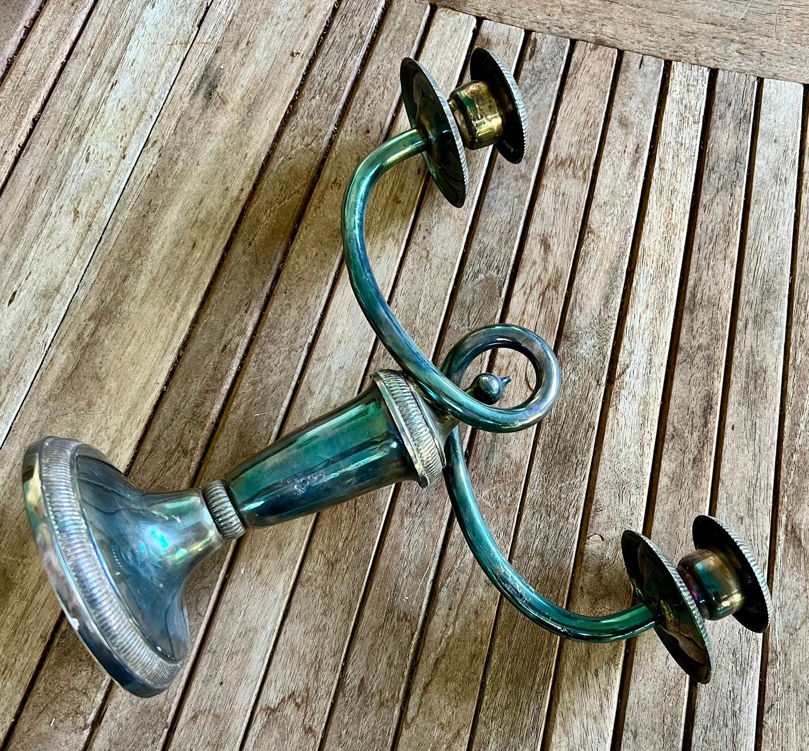 Vintage Christofle Gallia "Royaumont" Verzilverde Kandelaar, Ophalen