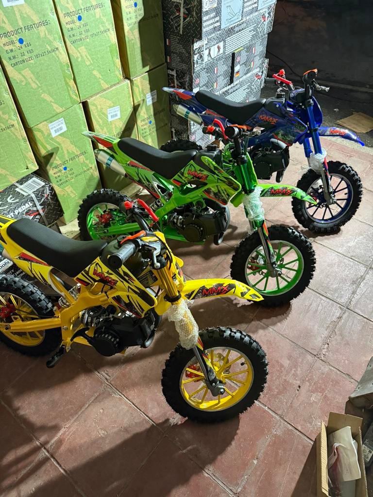 MOTORCROSS, QUAD, 50CC KINDEREN NIEUWE PROMO 249€!, Ophalen, Nieuw, 49 cc, Schijfrem