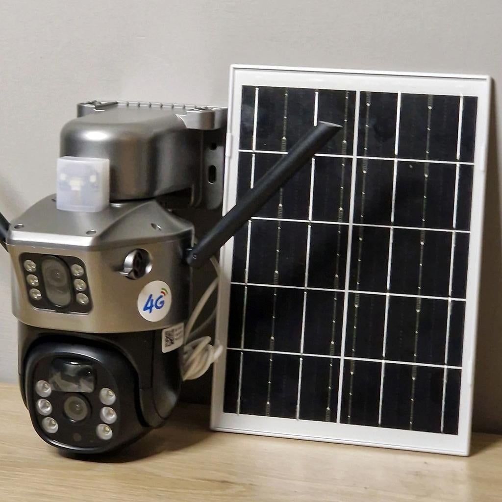 Caméra rotative solaire 4G carte sim , fonctionne sans wifi, Enlèvement