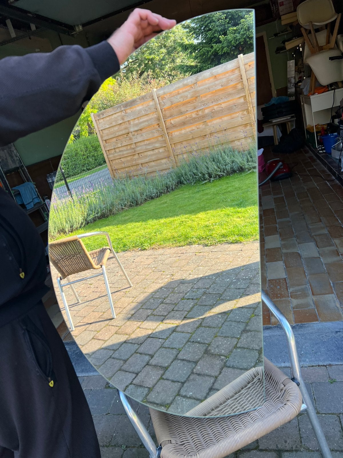 Spiegel, Tuin en Terras, Ophalen, Zo goed als nieuw