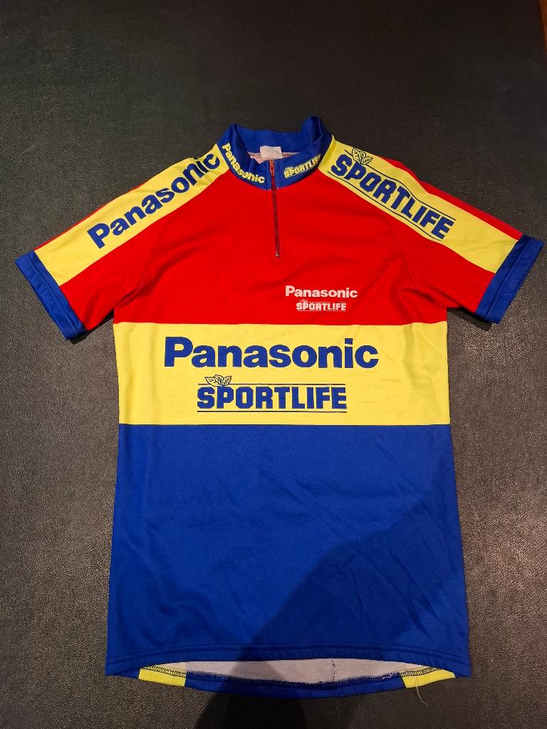 koerstruitje wielertrui panasonic sportlife, Vélos & Vélomoteurs, Enlèvement ou Envoi, Utilisé, Autres tailles, Vêtements d'extérieur
