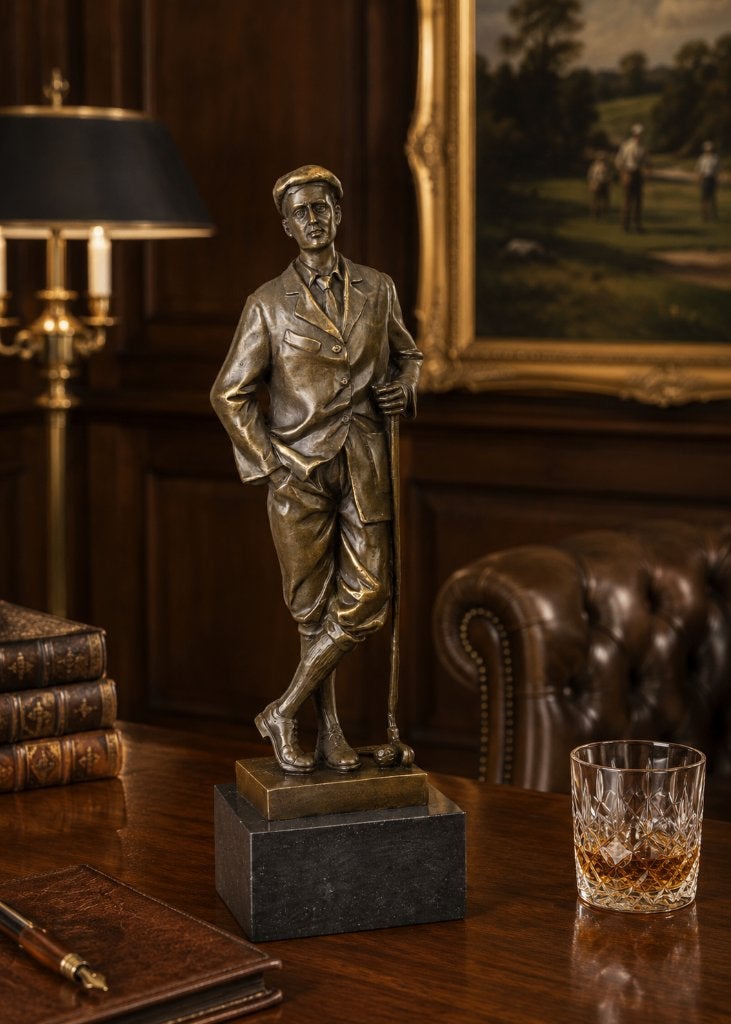 brons beeld van een golfer , golf, Statue, Enlèvement ou Envoi, Homme, Brons