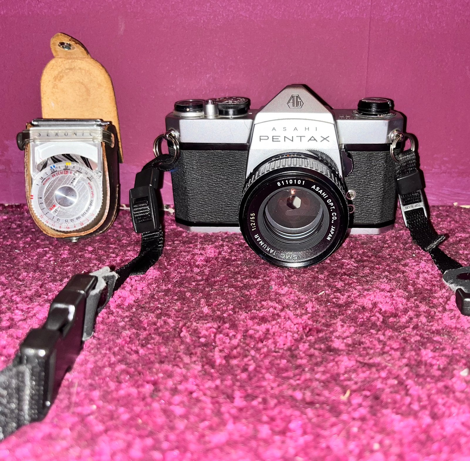 Asahi Pentax SP 1000 + SMC Takumar Lens & Sekonic Posemètre, Envoi, Comme neuf, Pentax