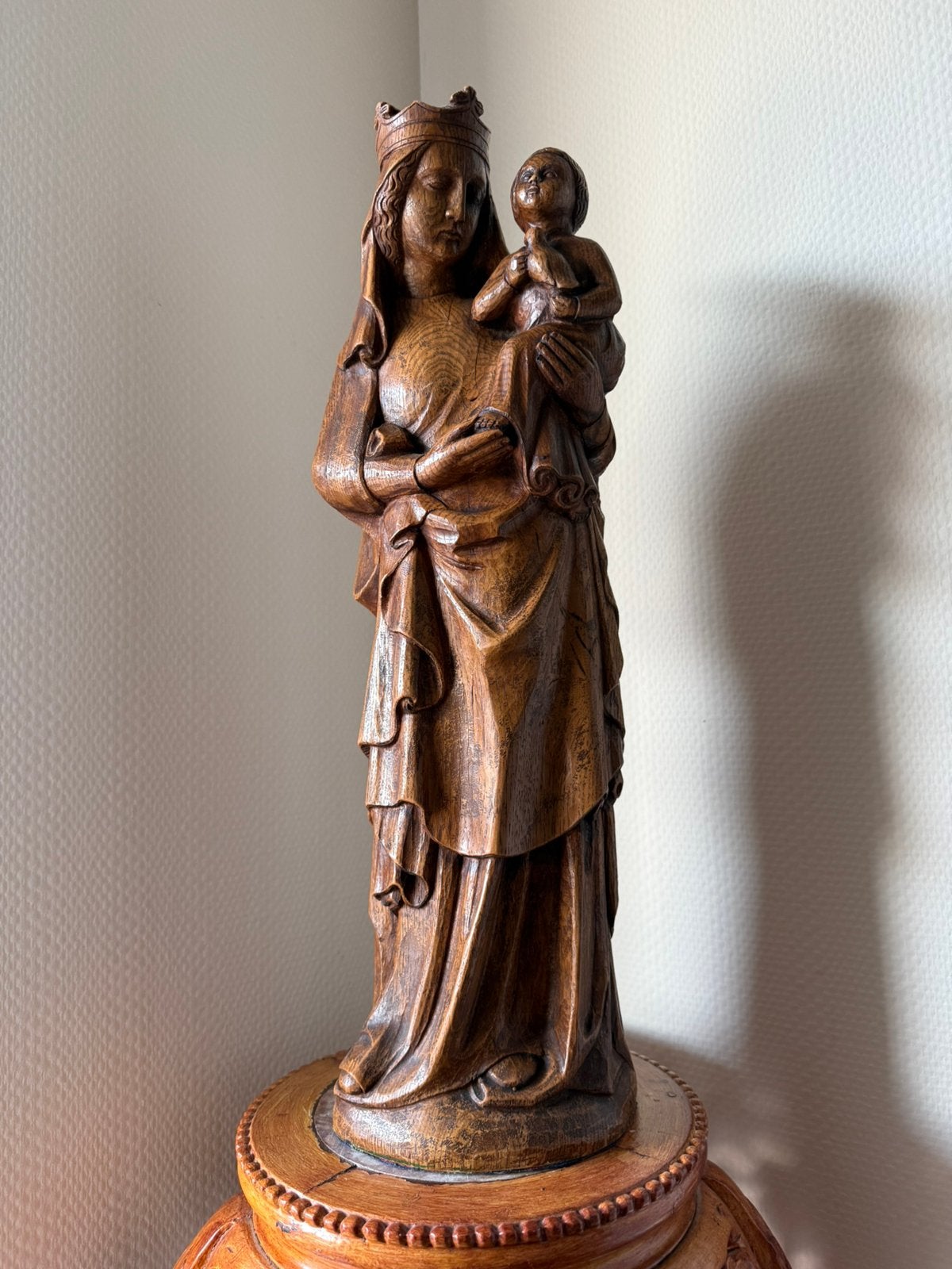 Beeld van Maria met kind, Antiek en Kunst, Ophalen