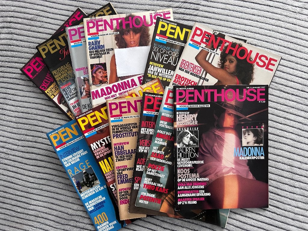 Volledige Nederlands jaargang van Penthouse 1987., Verzamelen, Ophalen of Verzenden, 1980 tot heden, Tijdschrift