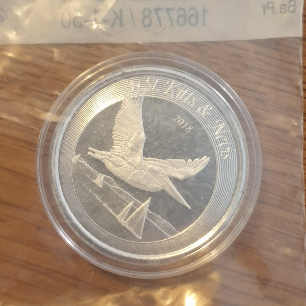 1 oz zilveren 2018 pelican bu st.kitts, Verzenden, Zilver