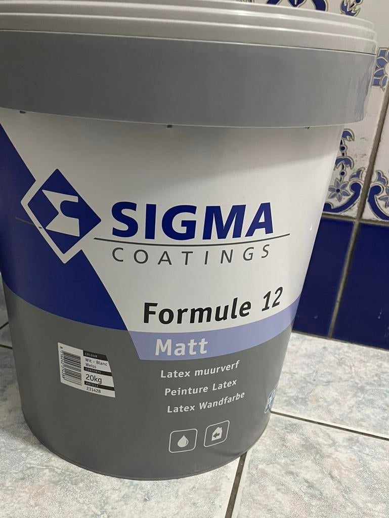 Peinture murale SIGMA formule 12 - 20kg, Enlèvement, Neuf, Peinture