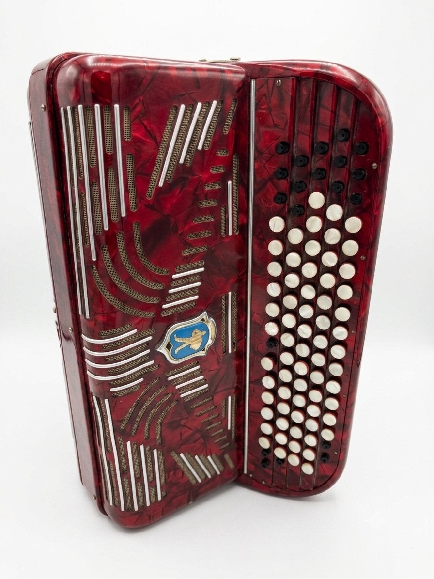 Accordéon chromatique vintage Camille Parys "Unico", Muziek en Instrumenten, Accordeons, Ophalen of Verzenden