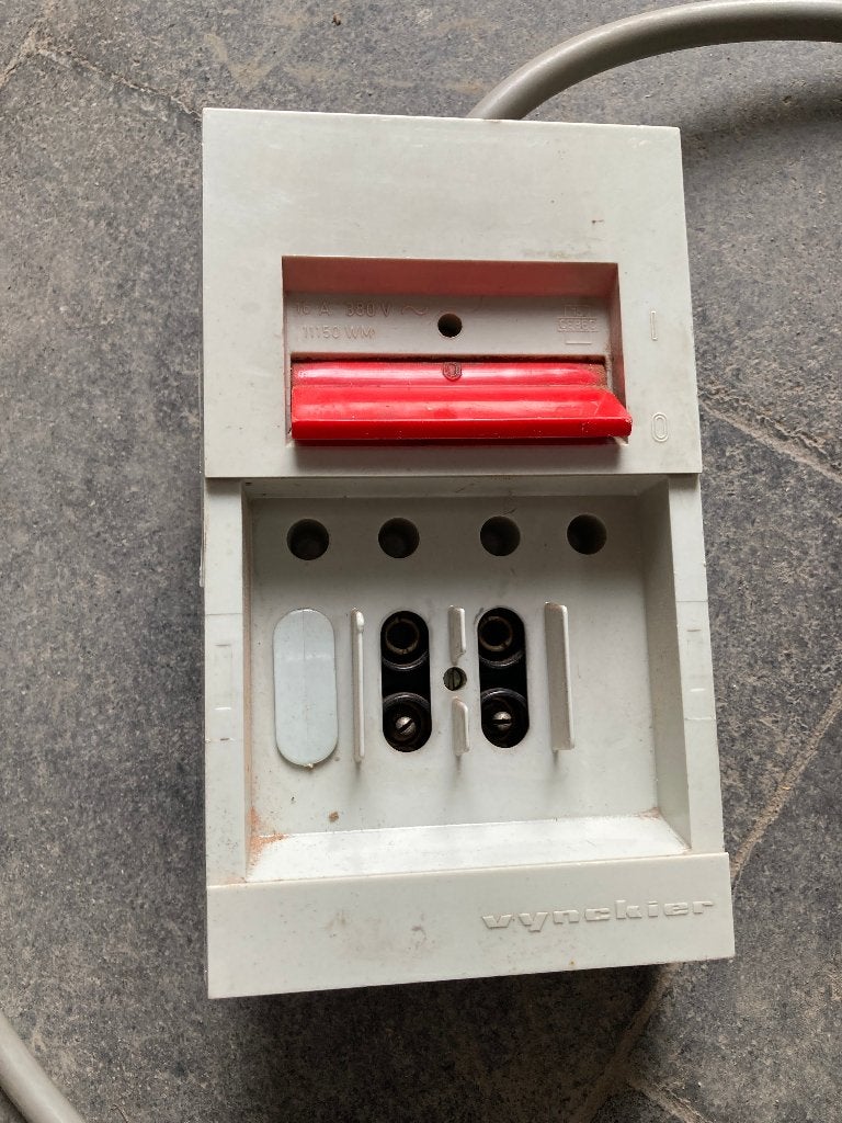 Oude Vynckier zekeringkast / hoofdschakelaar, Bricolage & Construction, Enlèvement ou Envoi, Utilisé