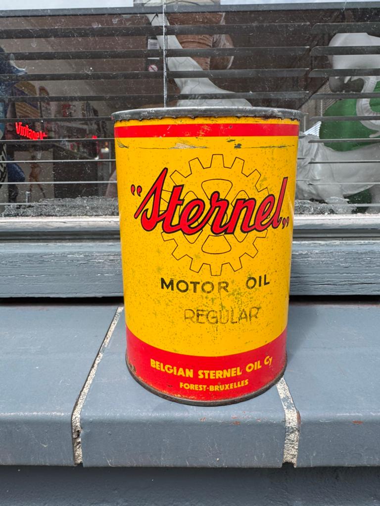 Bidon d'huile moteur Sternel ancien, Enlèvement ou Envoi, Utilisé, Emballage