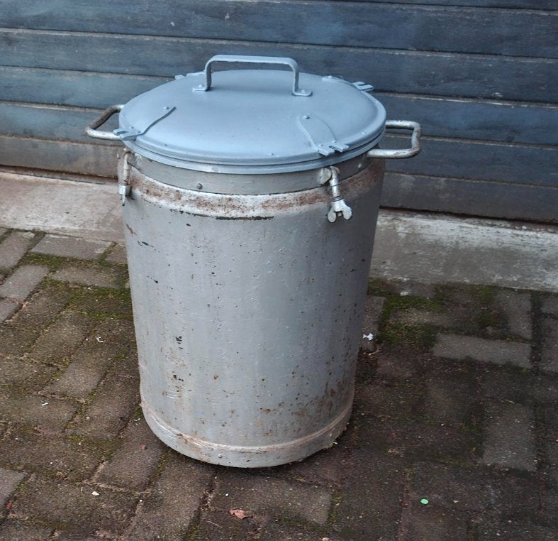 GRANDES MARMITES ET RÉCIPIENTS VINTAGE, Maison & Meubles, Enlèvement ou Envoi, Utilisé, Inox, Casserole, Bidon ou Boîte