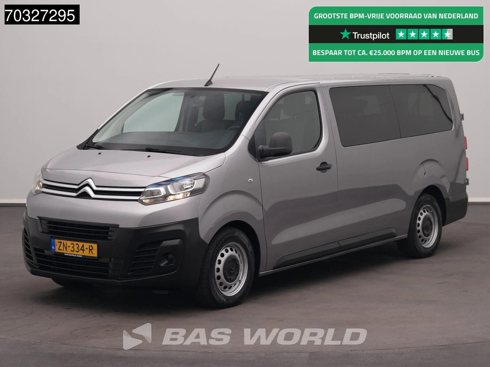 Citroën Jumpy 120pk Personenvervoer 9-Persoons L3H1 Trekhaa, Argent ou Gris, Achat, Capteur de stationnement, Euro 6