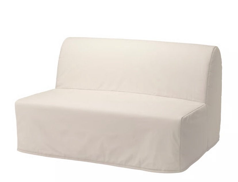 Hoes zetelbed Ikea, Huis en Inrichting, Slaapkamer | Slaapbanken, Ophalen, Nieuw, Crème