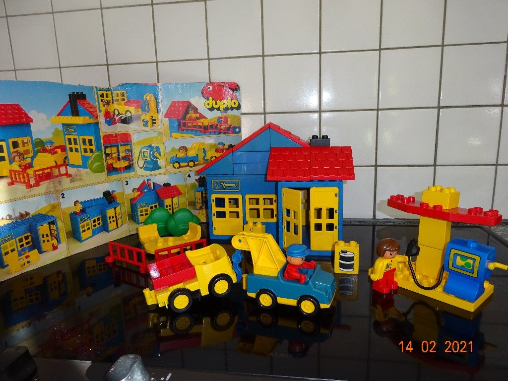LEGO DUPLO 2657 Gas Station* Vintage*VOLLEDIG*, Ophalen of Verzenden, Duplo