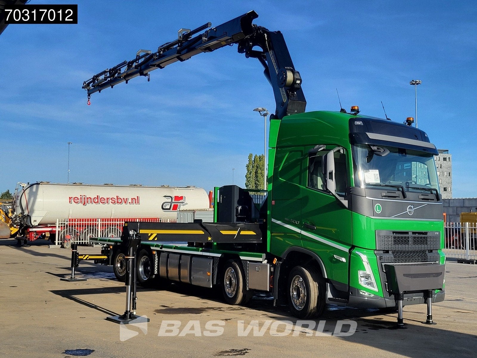 Volvo FH 500 8X2 NEW Palfinger PK53002 SH-F Crane 2.5t Winch, Auto's, Euro 6, Leder, Bedrijf, Diesel