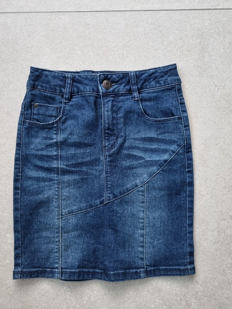 Mini-jupe en jean - taille 140, Robe ou Jupe, Enlèvement ou Envoi, Comme neuf, Esprit