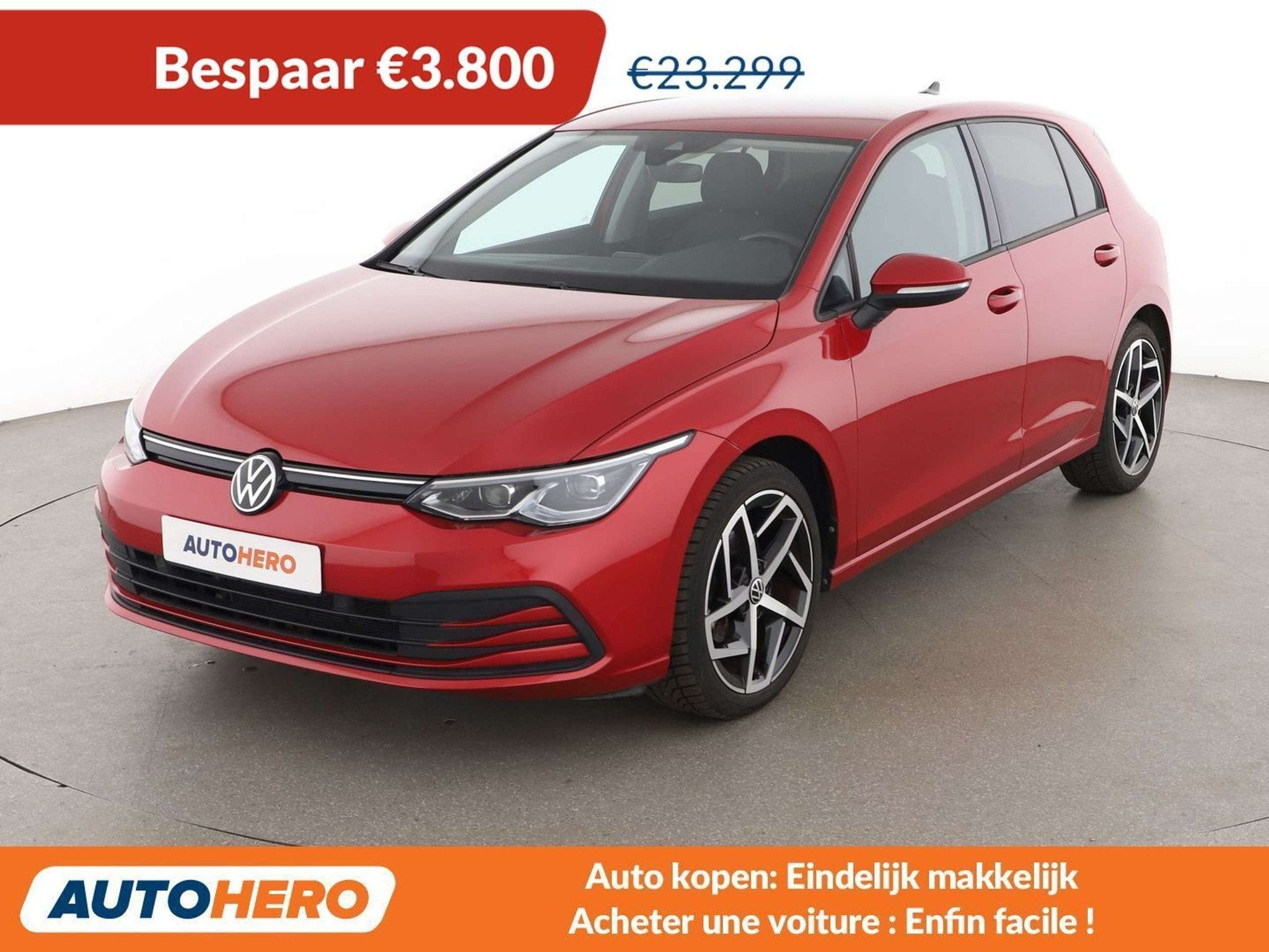 Volkswagen Golf 1.5 eTSI ACT Life (bj 2022, automaat), Auto's, Alcantara, Berline, Golf, 2 zetels