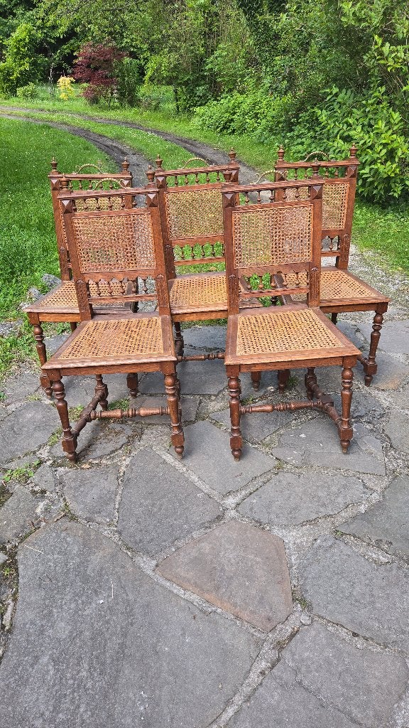 chaises bois style rennaissance cannage, Enlèvement