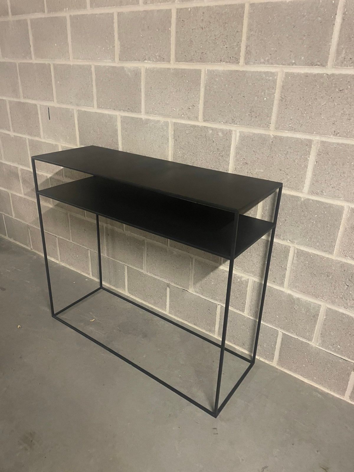 Console noire, Maison & Meubles, Enlèvement, Comme neuf