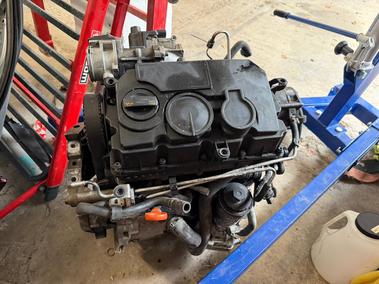 Moteur 1.9 tdi BLS 105cv vw caddy golf 5 audi a3 seat skoda, Ophalen, Audi