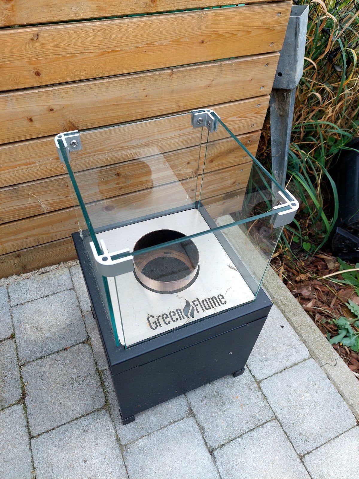 tafel palletkachel, Tuin en Terras, Ophalen, Gebruikt