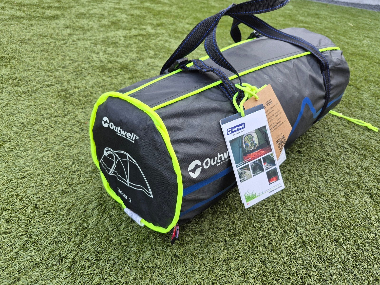 Outwell cloud 3 koepeltent 3p, Caravans en Kamperen, Ophalen, Zo goed als nieuw, Tot en met 3