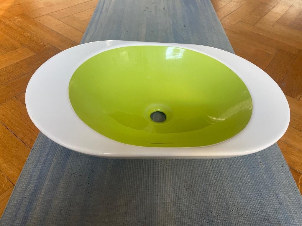 Vasque lavabo oval design / waskom, Enlèvement, Utilisé, Lavabo