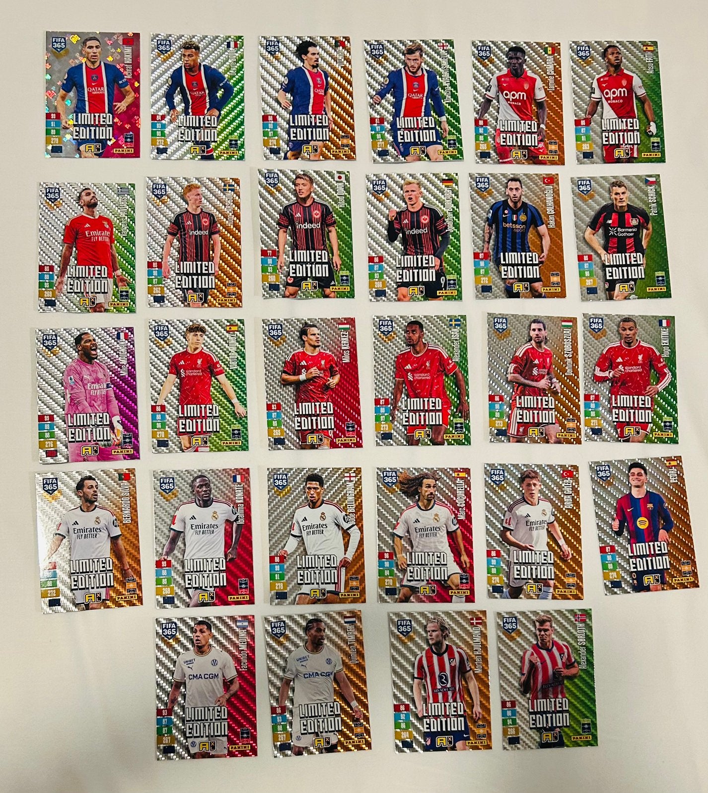 Panini fifa 365 adrenalyn 2027 Limited  editions, Ophalen of Verzenden, Nieuw, Meerdere plaatjes