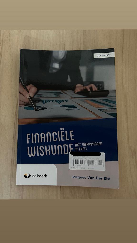 Financiële wiskunde: met toepassingen in excel, Boeken, Ophalen, Nieuw