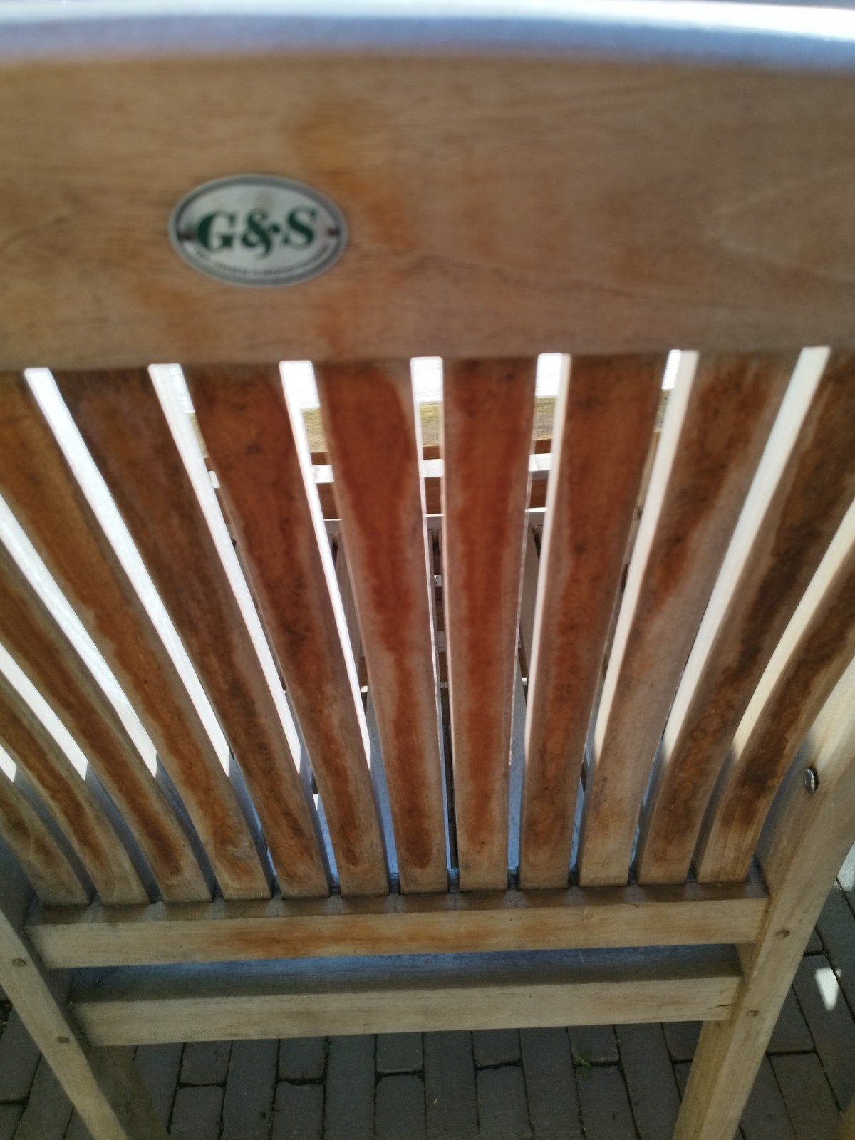 tuin tafel en stoelen, Ophalen, Zo goed als nieuw, Hout