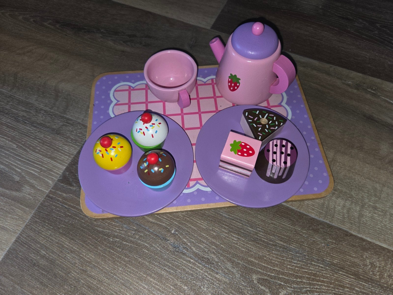 Houten thee set, Ophalen of Verzenden, Gebruikt, Overige typen