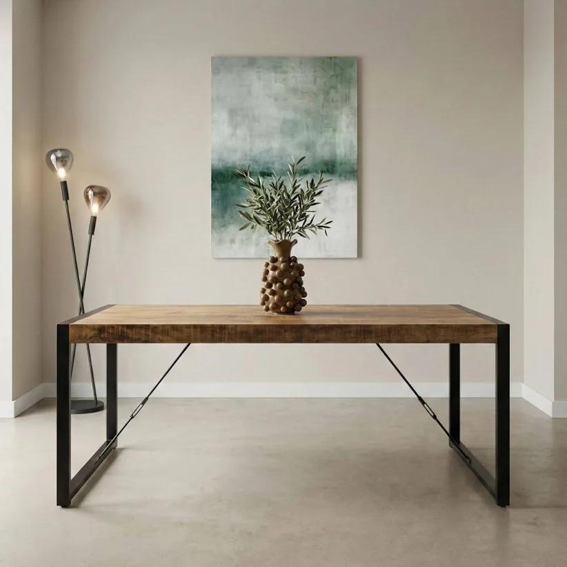 Eettafel britte Mago hout ,140cm lengte breedte 80cm heel go, Huis en Inrichting, Ophalen