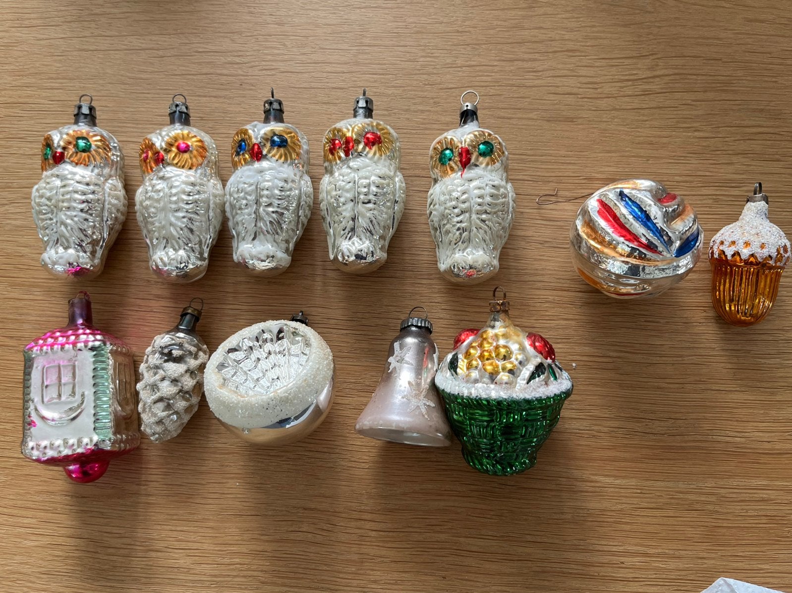 Oude kerstballen, Ophalen of Verzenden, Gebruikt
