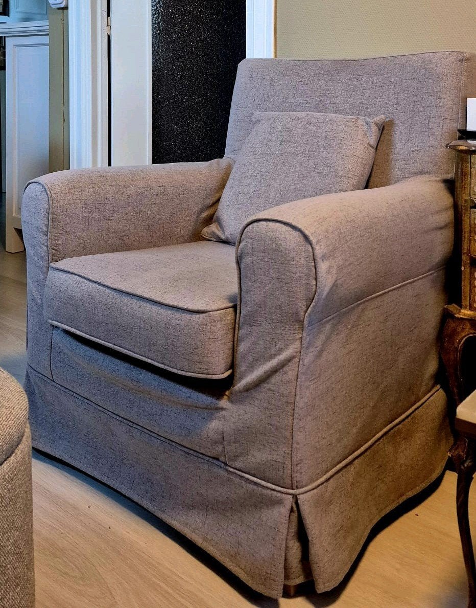 lundy zetel ikea met overtrekhouse, 75 à 100 cm, Enlèvement, Utilisé, 50 à 75 cm