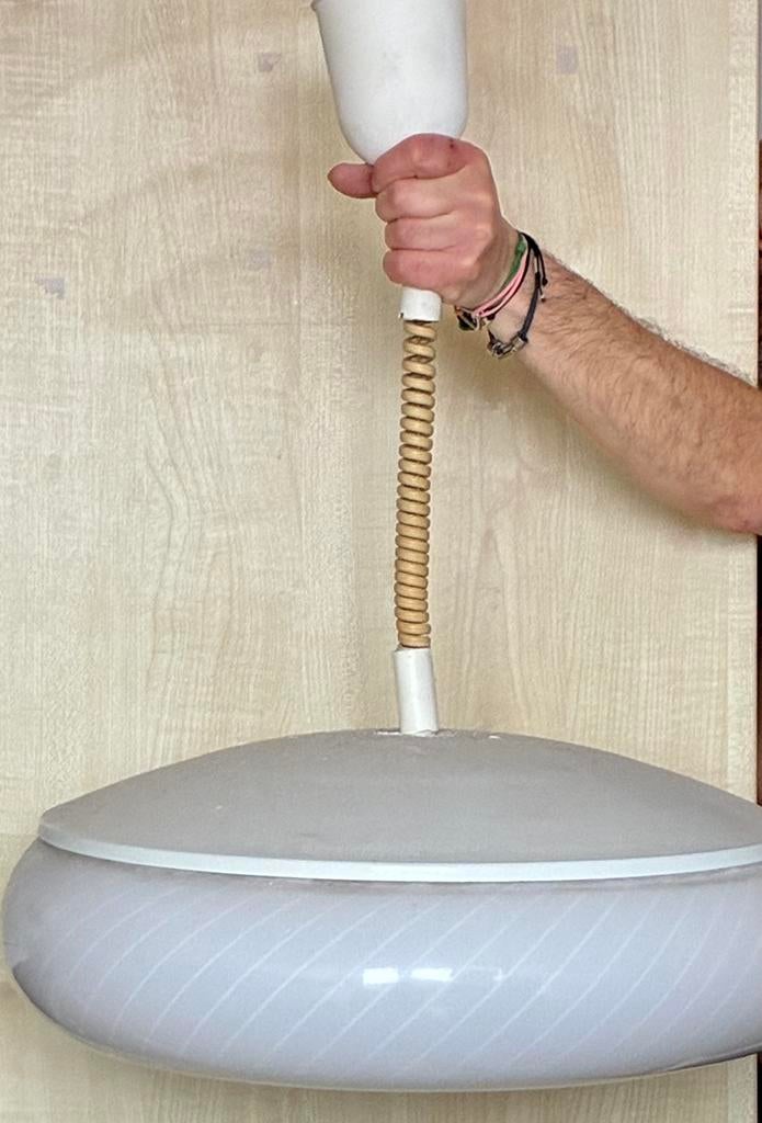 Lustre de cuisine, Ophalen, Gebruikt, 50 tot 75 cm, Glas